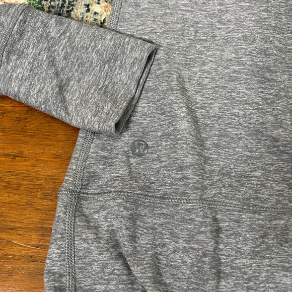 LULULEMON Just Breathe Long Sleeve in Heathered Slate Grey - Picture 4 of 8